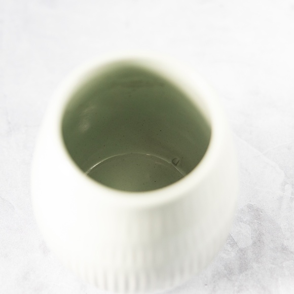 Pale light mint green Hearth Hand Magnolia pottery candle holder planter vase - Picture 3 of 8